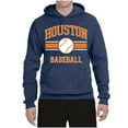thumbnail image 2 of Wild Bobby City of Houston Baseball Fantasy Fan Sports Unisex Hoodie Sweatshirt, Vintage Heather Navy, XX-Large, 2 of 6