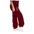 thumbnail image 6 of Children's Solid Casual Elastic Waistband Drawstring With Side Pockets Work Pants Plus Size Girls Clothes Youth Girls Sweatpants, 6 of 7