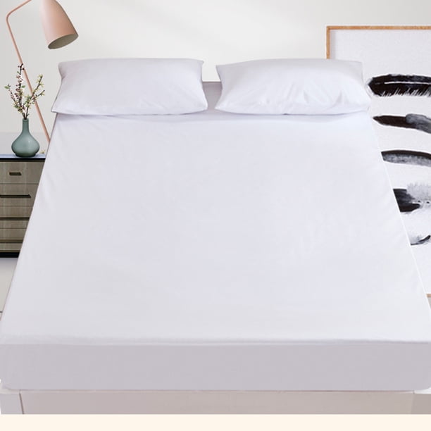 Protector de colchón impermeable Sábana ajustable de 160x200 cm, Funda de colchón impermeable y transpirable, Almohadilla para incontinencia, Sábana ajustable con protección contra la humedad, para