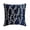 Navy Blue, variant on Euro Pillow, Navy Blue Euro Shams 26x26 inch (65x65 cm), Silk Euro Pillow Cases, Nature & Floral, Ivy, Crystals, Contemporary European Pillow Shams - Navy Blue Willow