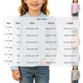thumbnail image 4 of YUANxueke Girls Ruffle Long Sleeve Cotton Shirts Soft Casual Crewneck Pullover Layering Tops,White,6-7 Years, 4 of 7