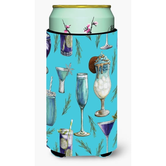 Carolines Treasures BB5203TBC Drinks and Cocktails Blue Tall Boy Beverage Insulator Hugger  Tall Boy multicolor