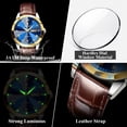 thumbnail image 3 of POEDAGAR Luxury Man Wristwatch Quartz Sports Business Men Watch Waterproof Luminous Date Week Leather Men's Watches, 3 of 6
