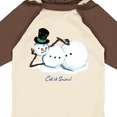 thumbnail image 4 of Inktastic Let it Snow Sassy Snowman in Top Hat Boys or Girls Long Sleeve Baby Bodysuit, 4 of 5