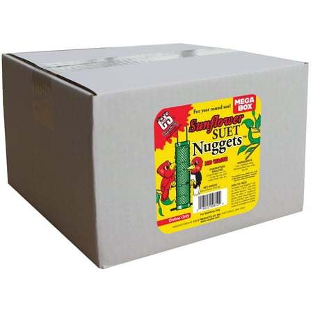 C&S Sunflower No-melt Dough Suet Nuggets, 8 lb, Wild Bird Food