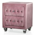 thumbnail image 5 of FOA Cyndi 3pc Pink Fabric Bedroom Set - Twin + 2 Nightstands and Care Kit, 5 of 13