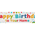 thumbnail image 4 of Happy Birthday Personalized Background Backdrop with Colorful Balloons and Gifts Banner for Party Supplies Photography Props Birthday Decoration, 4 of 8