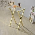 thumbnail image 5 of Millennial Collection - Mari Folding Tray Table in Chrome, Set of 2, 5 of 8