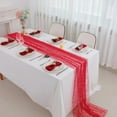 thumbnail image 6 of Glimmering Gold Foil Embroidered Table Runner Polyester Materials Multipurpose Home Decoration Easy Caring, 6 of 11
