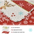 thumbnail image 6 of Green Essen 3 Piece Christmas Blue White Snowflakes Reversible Daybed Cover Set Cozy Daybed Bedding Sets Double Sided Quilting Bedspread Day Bed Cover With 2 Standard Shams,39"x75", 6 of 6