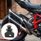 thumbnail image 2 of Paquete de 2 carretes de basculante para motocicleta, bobinas de soporte de aluminio CNC para Honda CBR650R CB650R CB650F CBR650F, deslizadores de gancho de paddock negros con hardware de montaje, 2 of 6