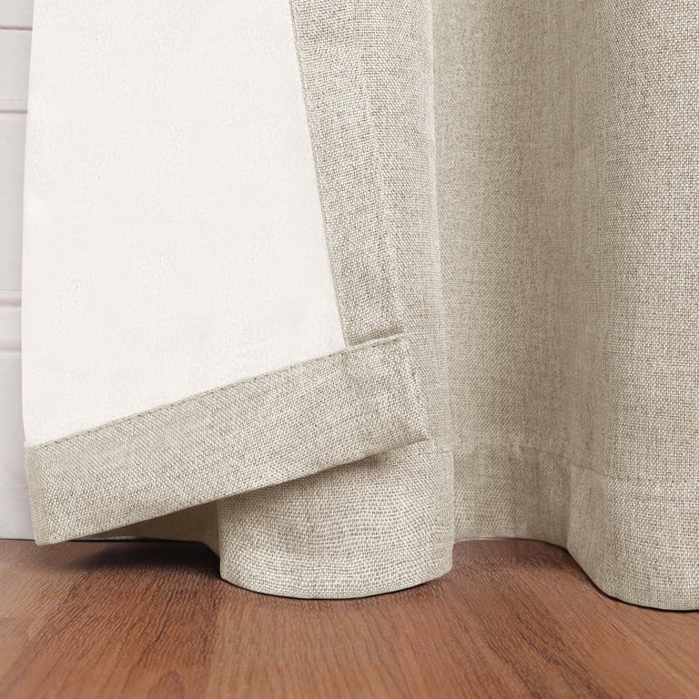 Superior Linen Blackout Curtains, 52"W x 63"L, Ivory photo 8