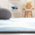 thumbnail image 4 of SAFAVIEH Kids Playhouse Abstract Shapes Machine Washable Area Rug, Grey/Blue, 5' x 5' Round, 4 of 8