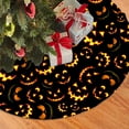 thumbnail image 3 of Halloween Tree Skirt 36Inch Pumpkin Smile Face Halloween Christmas Tree Decorations Black Tree Skirt for Fall Holiday Party Home Decor, 3 of 6