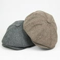 thumbnail image 3 of CoCopeaunts Vintage Beret Caps for Men and Women Hat Newsboy Hat Stitching Berets Cap Autumn Spring Men Painter Octagonal Hats Gorras, 3 of 6