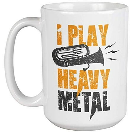 

I Play Heavy Metal. Rock Music Lovers Coffee & Tea Gift Mug For Musicians Artists Composer Enthusiasts Students Rockers Entertainers Vocalist Singers Women And Men (15oz)