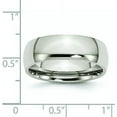 thumbnail image 6 of Chisel Stainless Steel Polished 7.2mm Half Round Band - Ring Size 6.5, 6 of 8