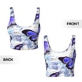 thumbnail image 5 of Lsque Butterflies Printed Women'S Sports Bra, Compression, Moisture Wicking, High-Impact Sports Bra For Women,Supportive sports bra-XX-Large, 5 of 9