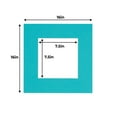 thumbnail image 3 of Aquamarine Acid Free 16x16 Picture Frame Mats with White Core Bevel Cut for 8x8 Pictures - Fits, 3 of 3