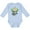 AE-Light Blue, variant on Inktastic He Is Risen Floral Print Cross with Beautiful Flowers Boys or Girls Long Sleeve Baby Bodysuit
