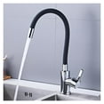 thumbnail image 4 of Silica Gel Nose Kitchen Sink Faucet Multiple Colors Available Hot Cold Water Mixer Tap Any Direction Rotating Deck Mount ,Effortless Installation, 4 of 7