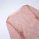 thumbnail image 3 of Women Sexy See Through Mesh Feather Trim Flare Long Sleeve Mini Dress Glitter Shimmer Fishnet Bodycon Beach Cover Up White, 3 of 4