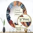 thumbnail image 3 of DESIGN ART Designart "Spiral Symphony III" Abstract Spirals Modern Wall Mirror 24in.x36in., 3 of 4