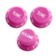 thumbnail image 5 of Perillas de Guitarra de Plástico Sunnimix 3 Unids 1 Volumen 2 Tonos Rosado, 5 of 8
