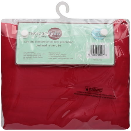 American Baby Company 100% Cotton Supreme Jersey Knit Fitted Crib Sheet for Standard Crib and Toddler Mattresses, Red