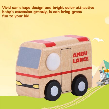 Topincn 12pcs Set En Bois Bebe Voiture De Dessin Anime Enfant Jouet D Apprentissage Precoce Education Trafic Jouets Jouet Cadeau Voiture De Jouet De Dessin Anime Voiture De Jouet Pour Walmart