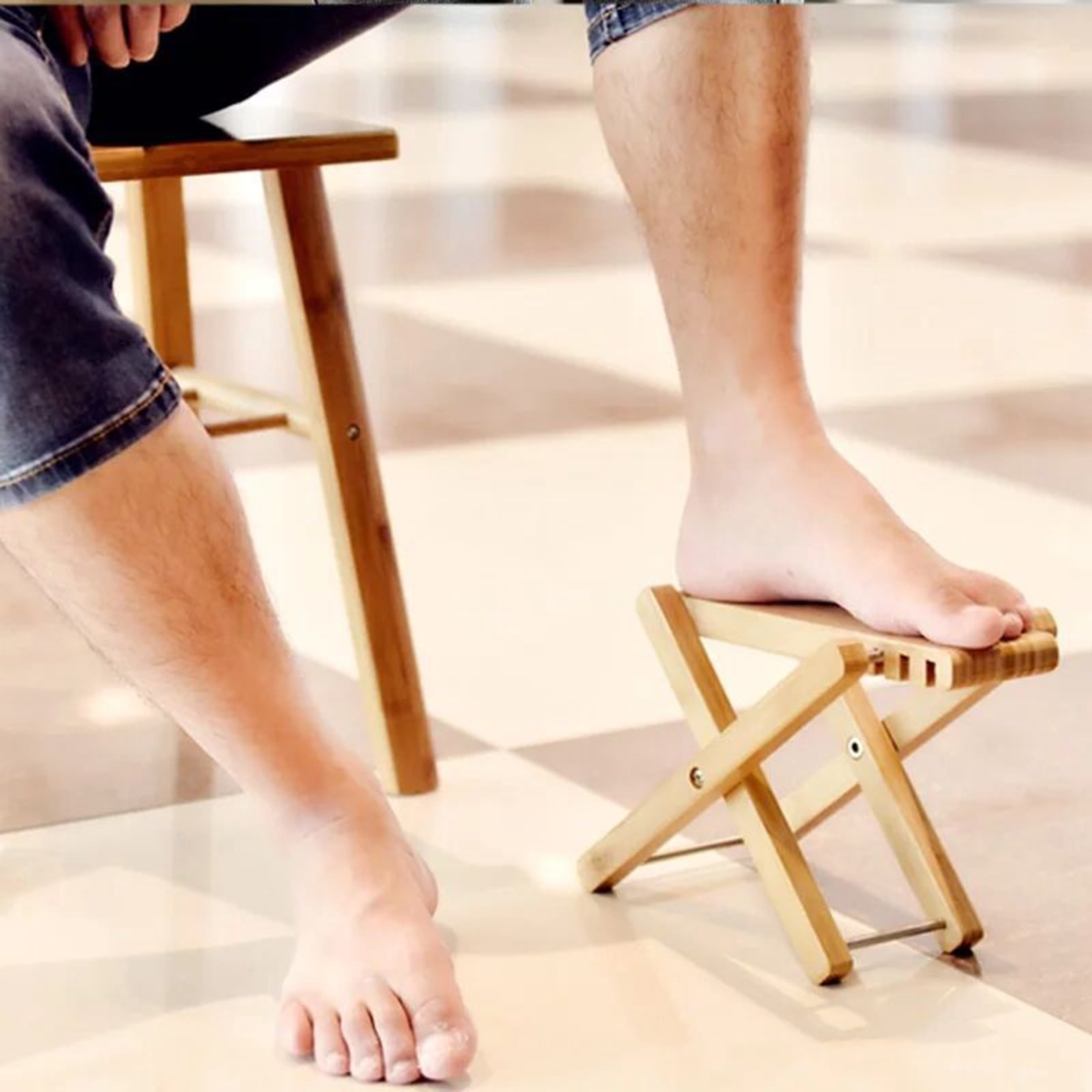 Guitar Foot Stool Guitar Footstool, 3 Levels Adjustable Foldable Footstool Pedal Guitar Pedal for Guitarist