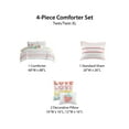 thumbnail image 5 of Urban Habitat Cotton Comforter Set with Chenille Trims in Pink, 5 of 9