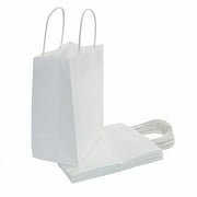 Kraft White Paper Gift Bag, (10x8x4.75) 100CT