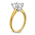 thumbnail image 6 of 14K Two-Tone Gold Ring Band Diamond Lab Grown Round, Size 9, 6 of 7