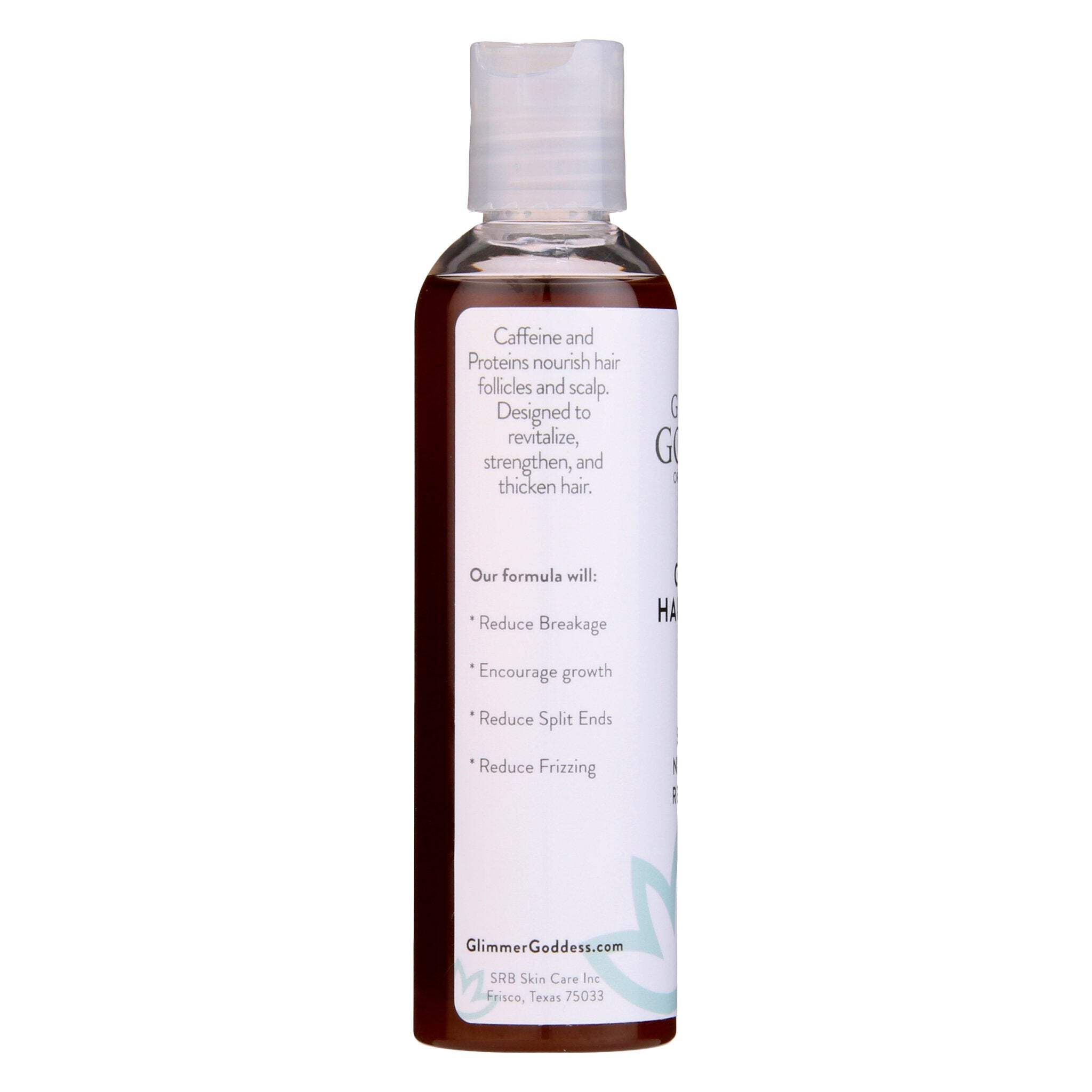 Glimmer Goddess Organic Caffeine Hair Loss Hair Growth Stimulating Serum 4 oz.