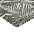 thumbnail image 4 of Ambesonne Palm Leaf Fitted Sheet, Vintage Hawaii Pattern, Queen Size, Taupe Sage Green, 4 of 5