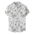 thumbnail image 1 of Eashery Mens Button Down Shirts Short Sleeve Casual Mens Tops White M, 1 of 4