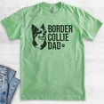 thumbnail image 2 of Border Collie Dad T-shirt, Unisex Men's Shirt, Border Collie Owner, Cute Dog Dad Gift, Heather Apple Green, X-Large, 2 of 6