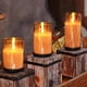 thumbnail image 4 of Velas sin llama Homemory de cristal ámbar con mando a distancia, 4 of 7