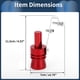 thumbnail image 5 of Silenciador de escape Turbo Sound Unique Bargains, silbato de tubo trasero XL para coche y motocicleta, generador de rugido de aluminio rojo, 1 juego, 5 of 7