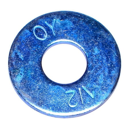 

1/2 x 9/16 x 1-3/8 Zinc Plated Grade 8 Steel USS Flat Washers