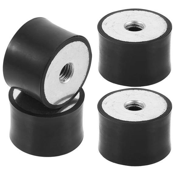 4 Pcs Rubber Shock Absorber Anti Vibration Pad Isolator Mount Nuts Compressor Mounts Mute Metal