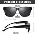 thumbnail image 4 of Gafas de Sol Polarizadas Peekaco UV400 para Usar Sobre Anteojos para Hombre y Mujer, 4 of 7