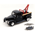 thumbnail image 1 of Diecast Car & Trailer Package - 1940 Ford Pick Up Tow Truck, Black - Motor Max 73234T - 1/24 Scale Diecast Model Toy Car w/Trailer, 1 of 3
