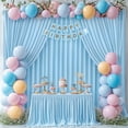 thumbnail image 3 of Cortinas de fondo PARTISKY Baby Blue de 4 x 3 m de poliéster, 3 of 7
