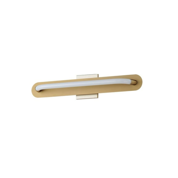 E23432-01GLD ET2 Lighting Loop - 12W 1 LED Wall Sconce-24 Inches Tall and 3.25 Inches Wide-Gold Finish-White Glass Color