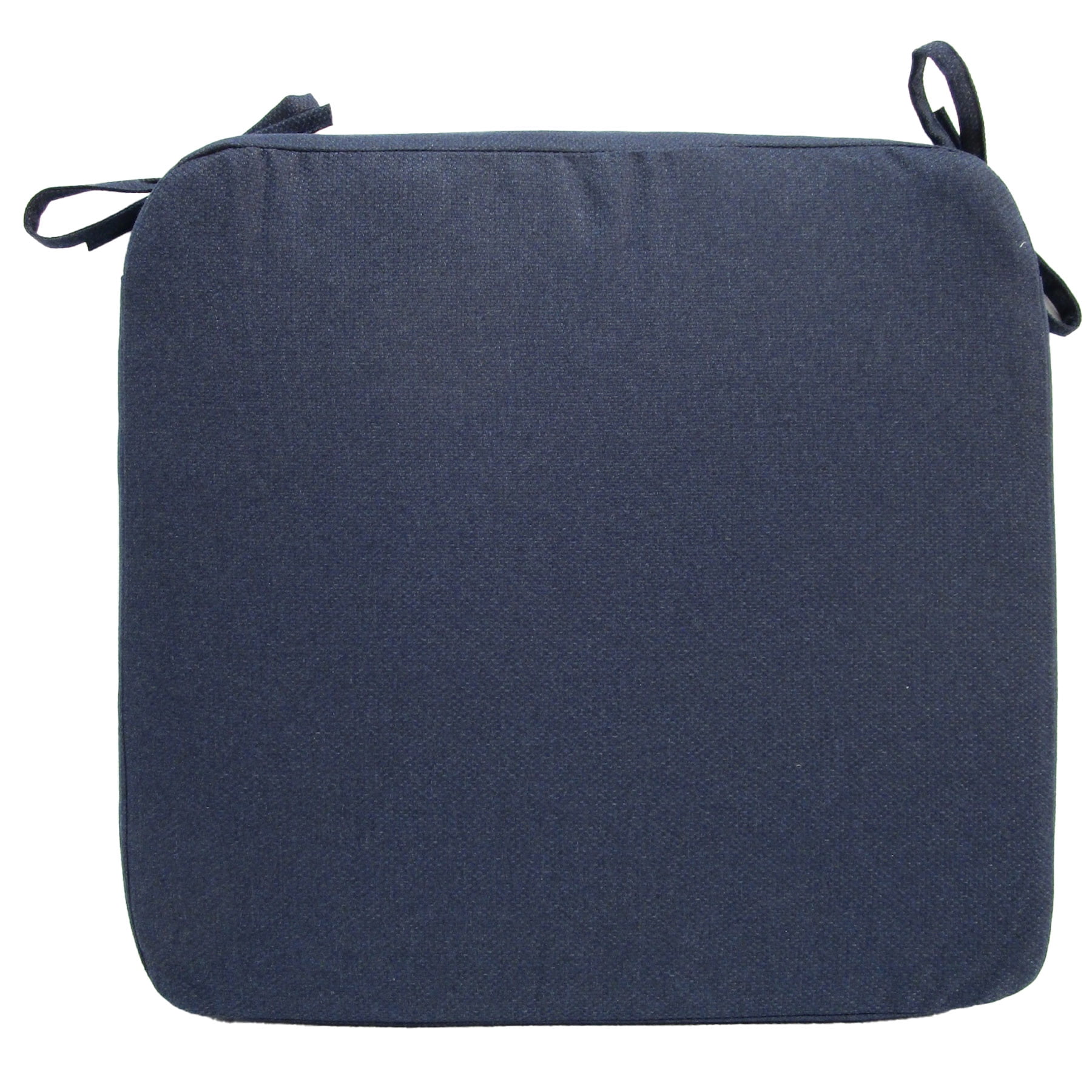 Better Homes & Gardens 19" x 18" Rectangle Outdoor Seat Pad Cushion, 1-Piece, Navy