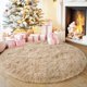 thumbnail image 1 of Alfombra Quntue Beige Ultra Suave y Esponjosa 150x150 cm para Dormitorio, 1 of 9