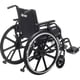 thumbnail image 2 of Silla de ruedas Drive Medical Viper Plus GT con reposabrazos universales, reposapiés abatibles, asiento de 40,6 cm, armazón verde oscuro y tapizado negro., 2 of 5