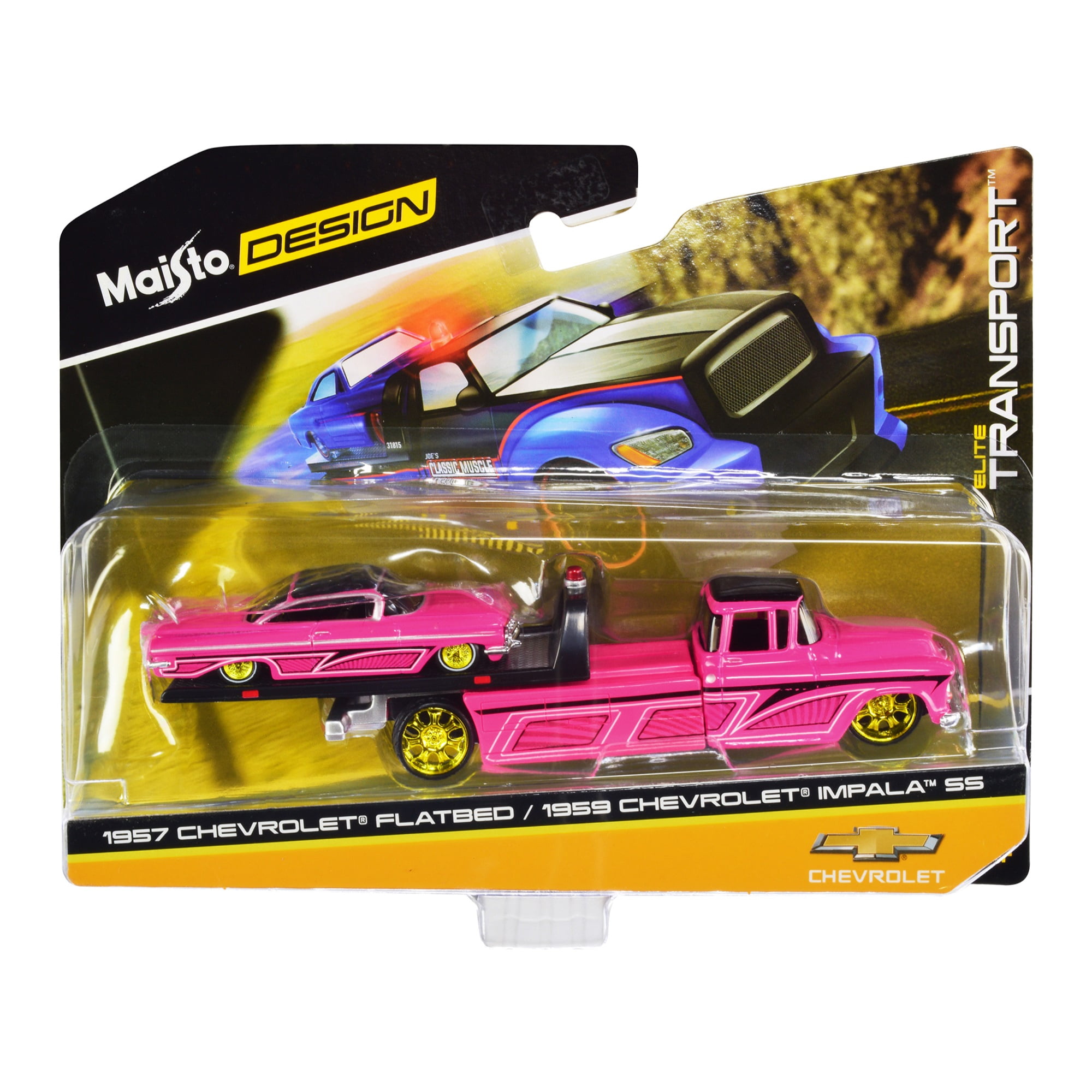 1957 Chevrolet Flatbed Truck and 1959 Chevrolet Impala SS Hot P